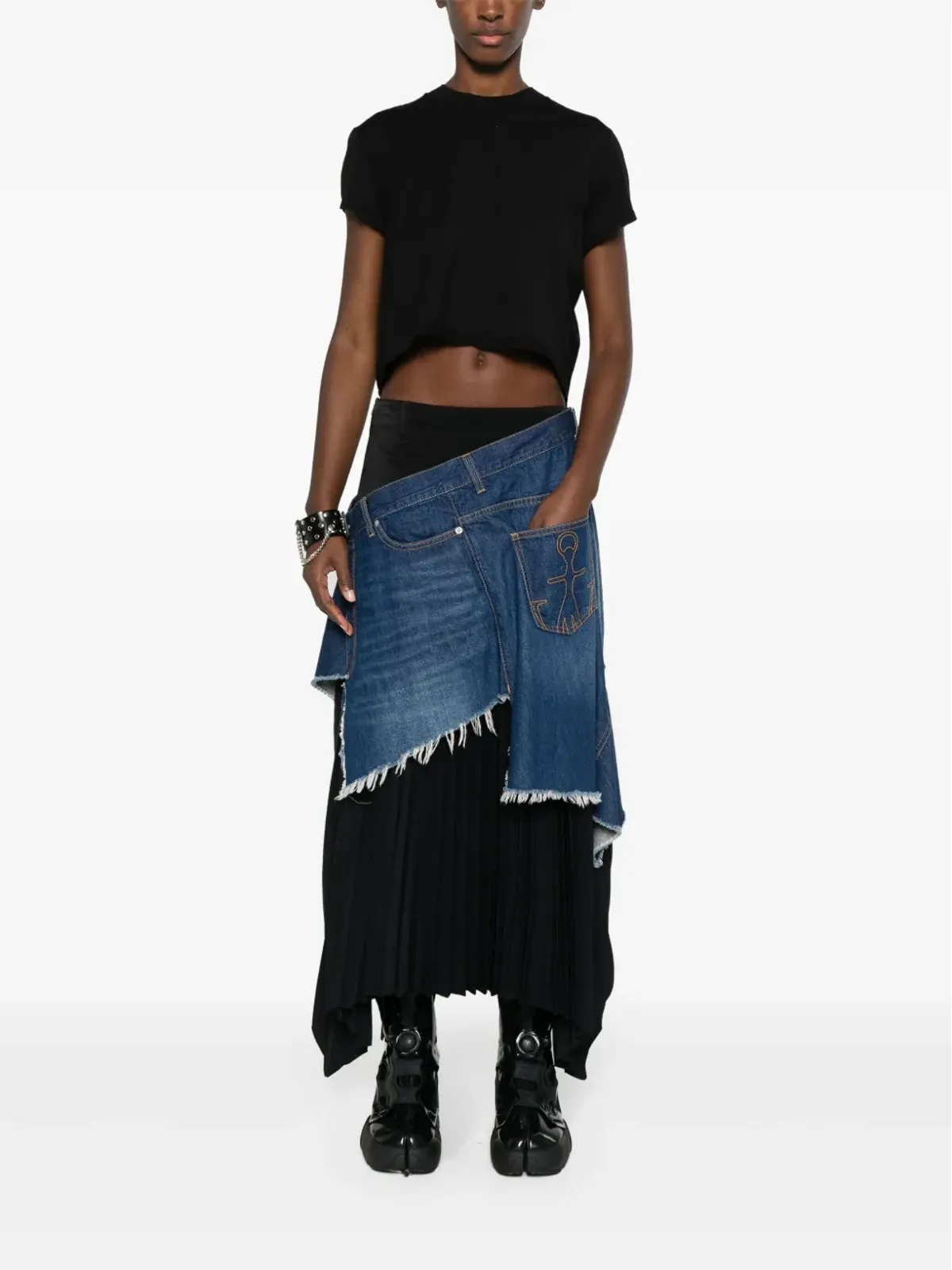 Rick Owens DRKSHDW Level T クロップドTシャツ - 画像2