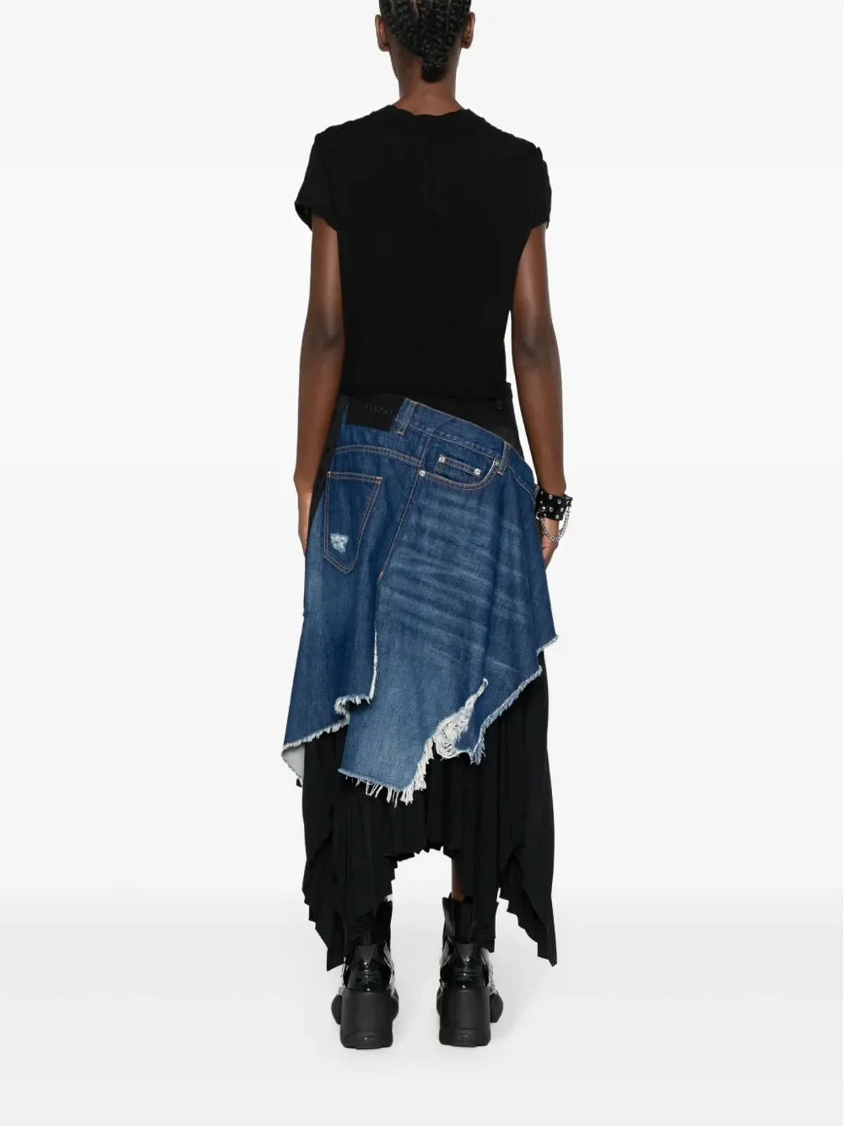Rick Owens DRKSHDW Level T クロップドTシャツ - 画像4