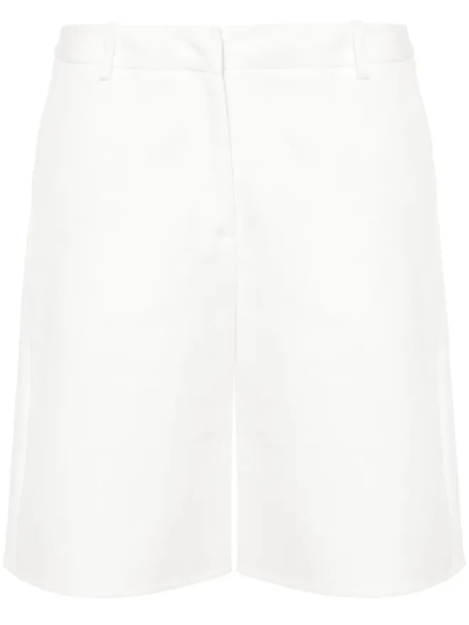Valentino Garavani Valentino Garavani ツイル地の膝丈ショーツ - 白の商品画像