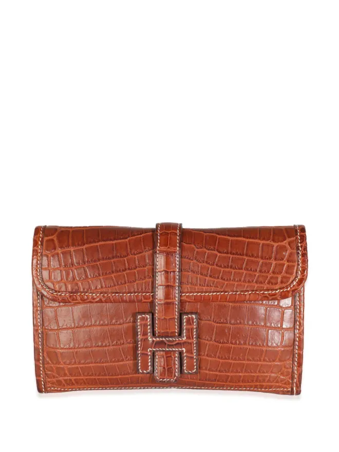 Hermès Pre-Owned Hermès ビンテージ 2004 Jige Elan クラッチバッグ - ブラウンの商品画像