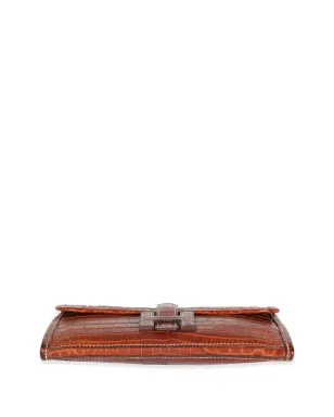 Hermès ビンテージ 2004 Jige Elan クラッチバッグ - ブラウン - サムネイル5