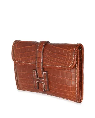 Hermès ビンテージ 2004 Jige Elan クラッチバッグ - ブラウン - サムネイル3