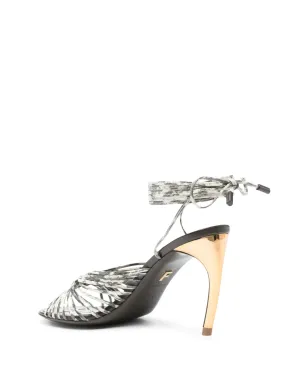 Ferragamo 95mm レザーサンダル - グレー - サムネイル3