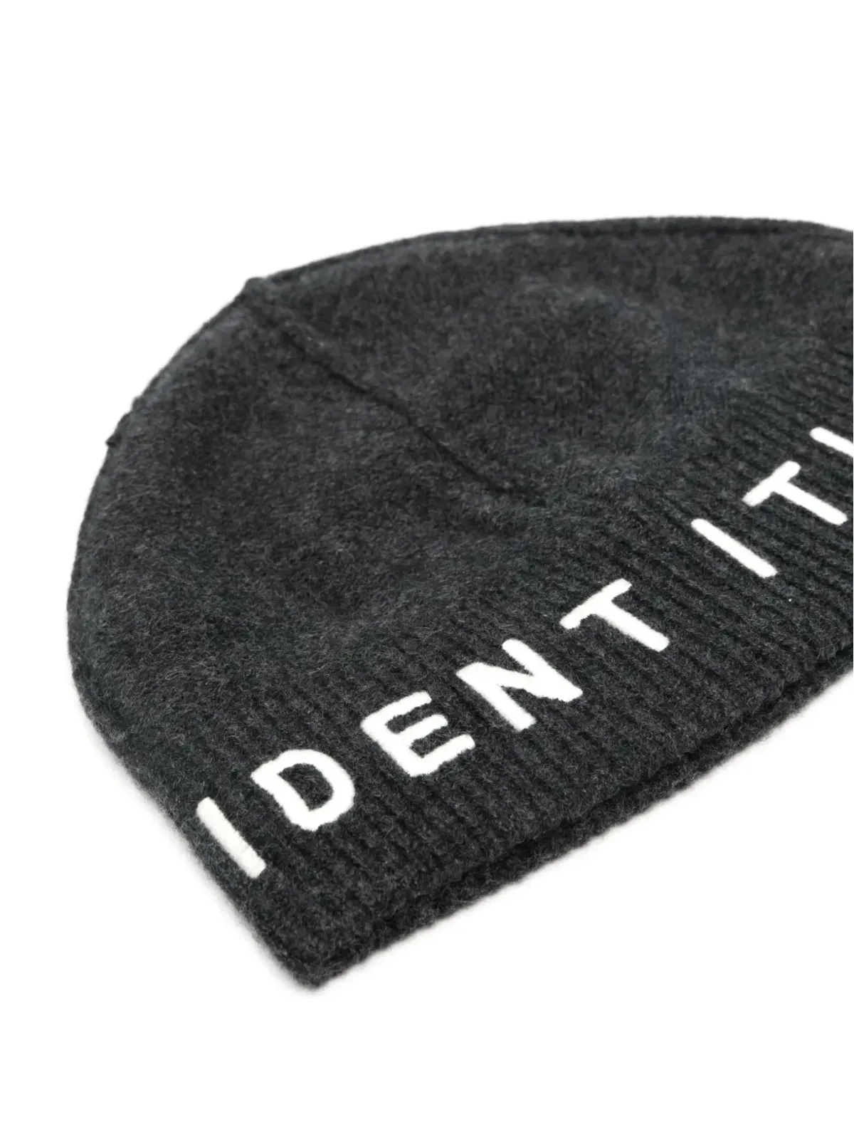 Random Identities 刺繍ロゴ入りブラッシュドビーニー - グレー - 画像2