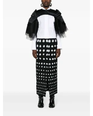Noir Kei Ninomiya チュールインサート付きクロップドジャケット - サムネイル2