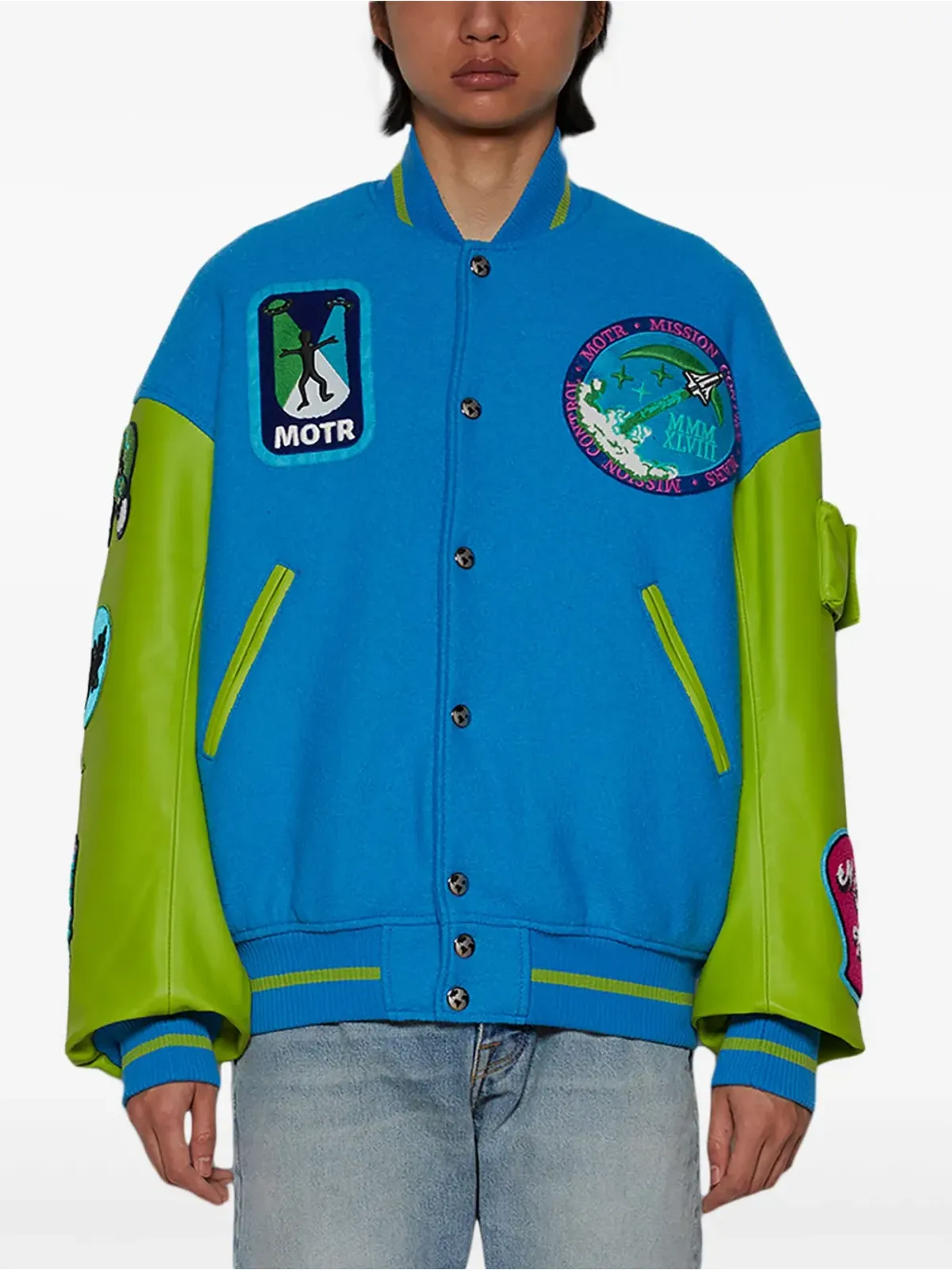 MEMBERS OF THE RAGE Varsity 1 ロゴ刺繍ジャケット - 画像3