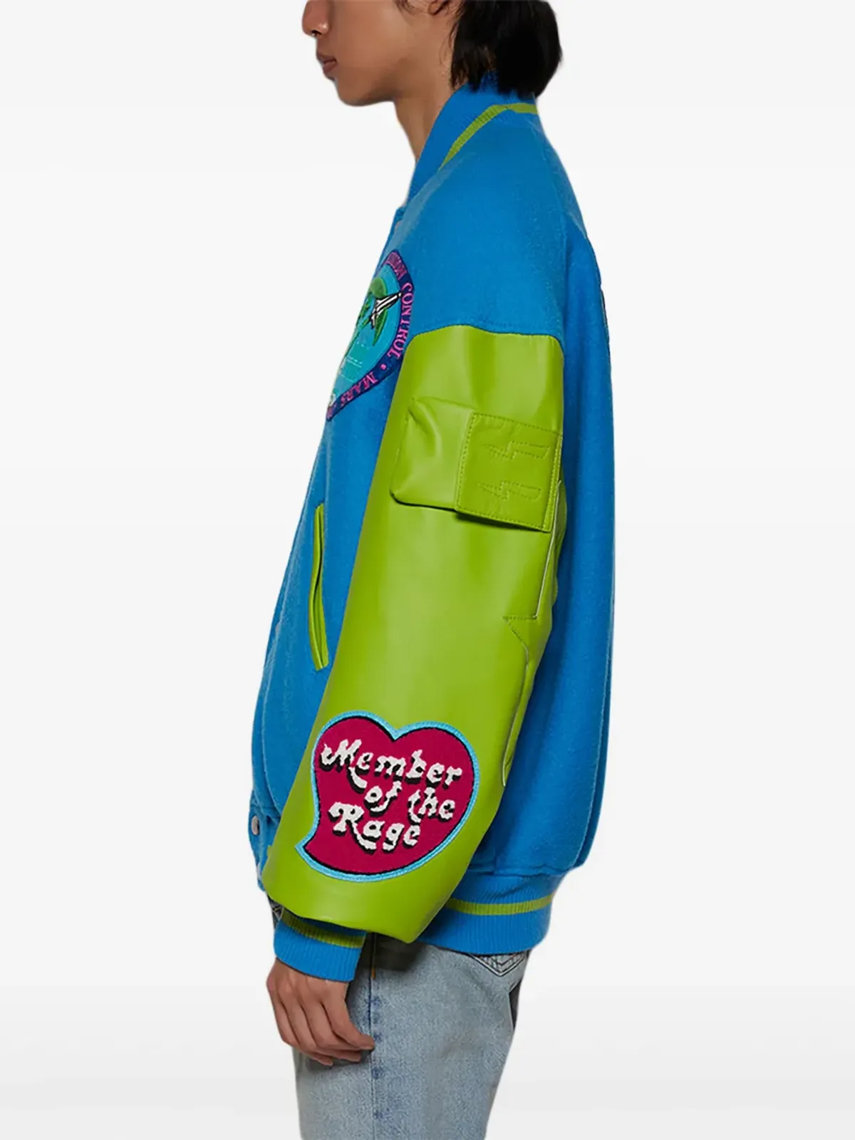 MEMBERS OF THE RAGE Varsity 1 ロゴ刺繍ジャケット - 画像4