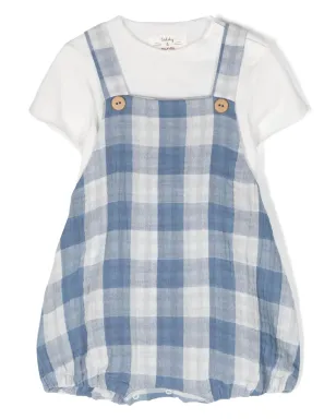 TEDDY & MINOU ギンガムチェック Tシャツとショートパンツ - Blue - サムネイル1