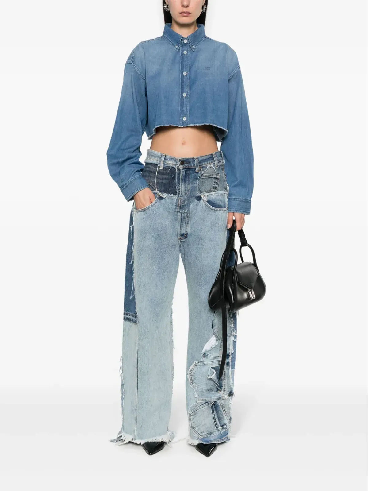 Givenchy クロップドデニムシャツ - 画像2