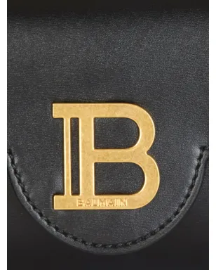 Balmain B-Buzz レザー ショルダーバッグ - ブラック - サムネイル5