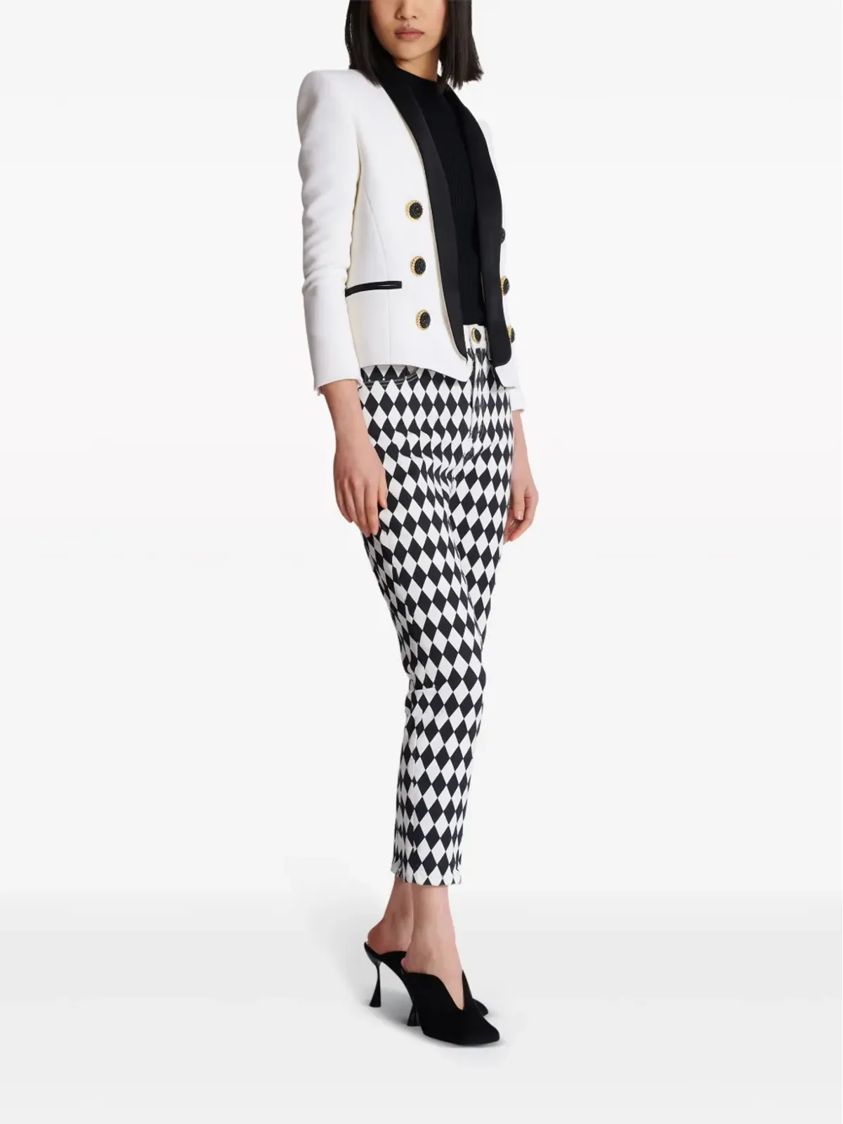 Balmain ウールブレザー オープンフロント - 画像3