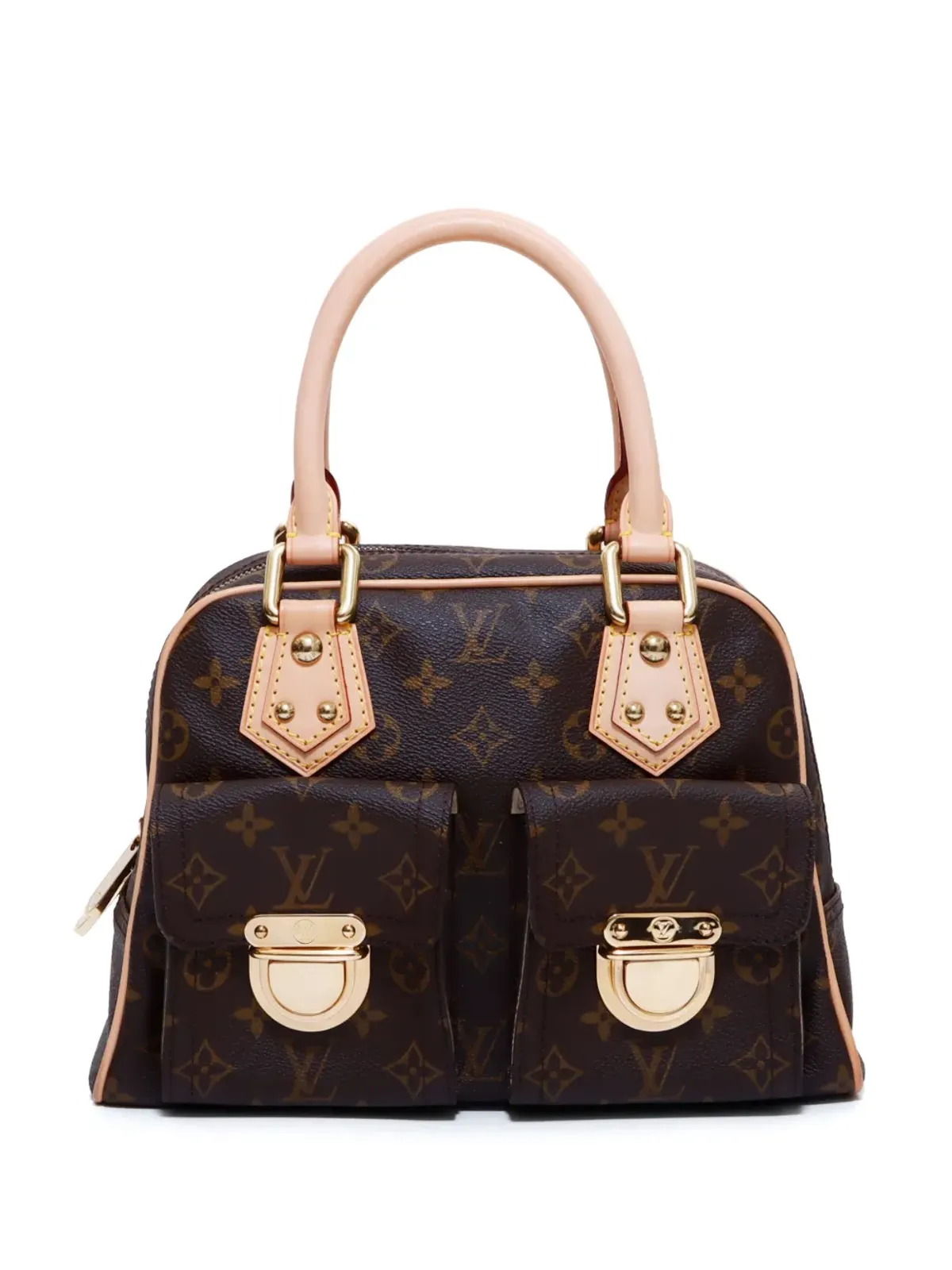 ビンテージ Louis Vuitton Manhattan PM ハンドバッグ 2006年 ブラウン - 画像1
