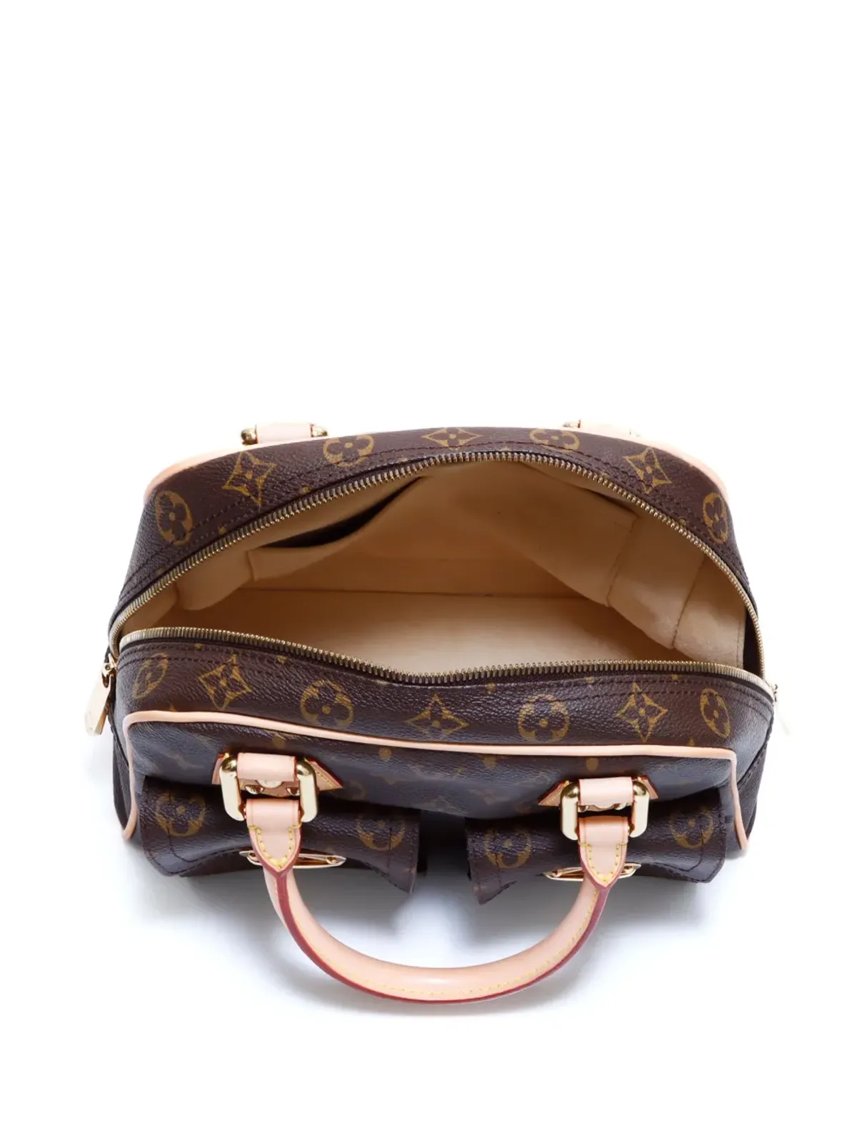 ビンテージ Louis Vuitton Manhattan PM ハンドバッグ 2006年 ブラウン - 画像5