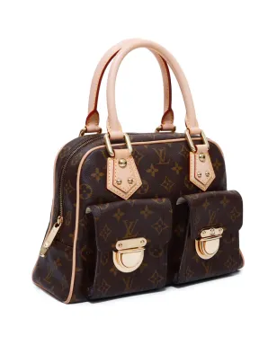ビンテージ Louis Vuitton Manhattan PM ハンドバッグ 2006年 ブラウン - サムネイル3