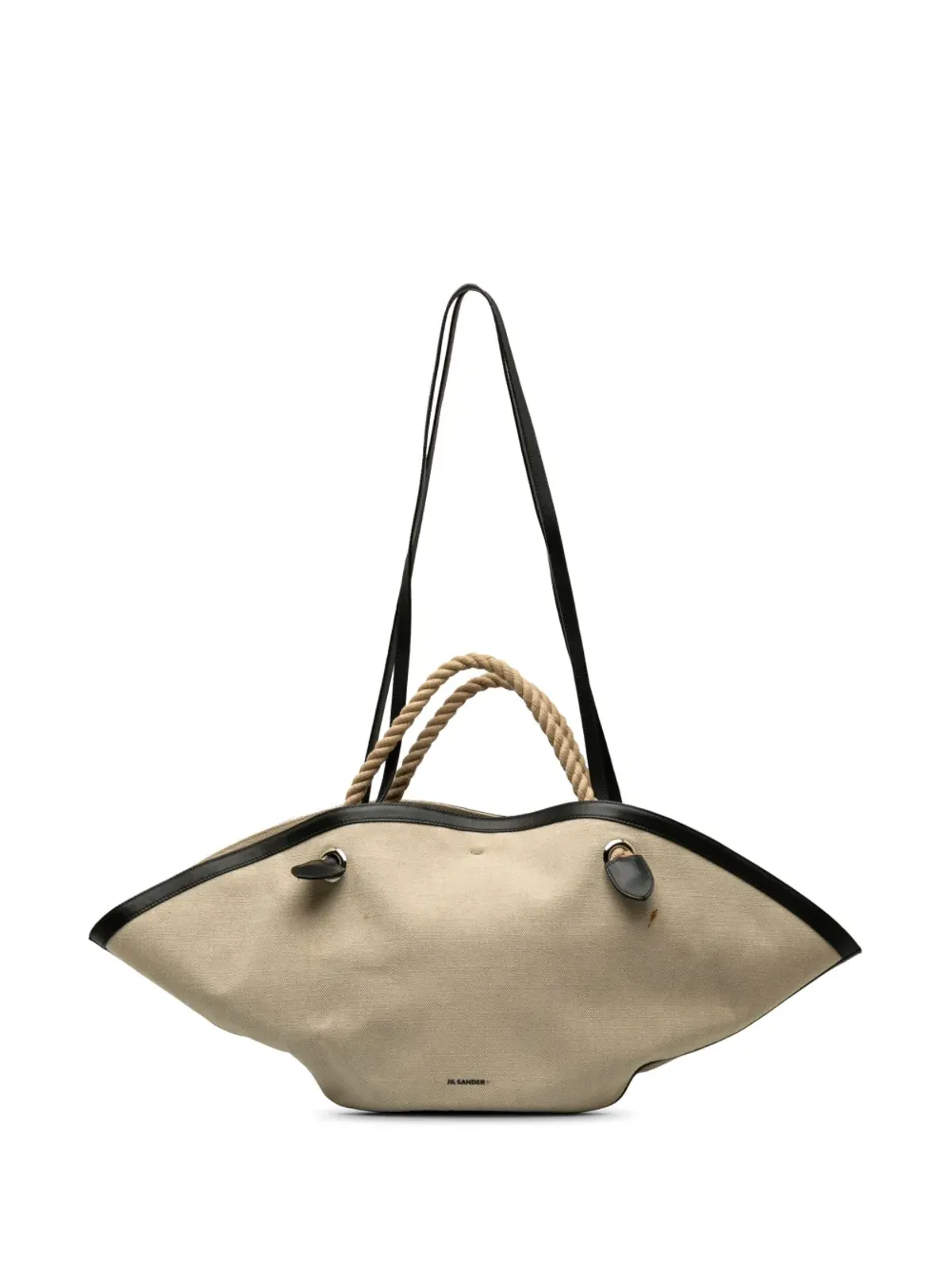 Jil Sander Pre-Owned キャンバス ソンブレロ サッチェル - ブラウン - 画像1