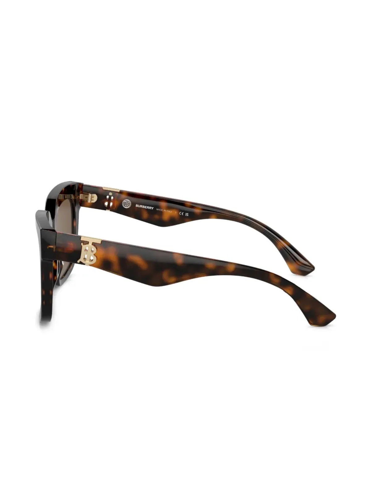 Burberry Eyewear べっこう柄のスクエアフレームサングラス - 画像3