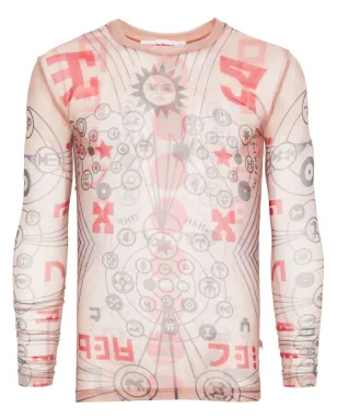 Walter Van Beirendonck グラフィックプリント メッシュトップ - サムネイル1