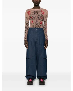 Walter Van Beirendonck グラフィックプリント メッシュトップ - サムネイル2