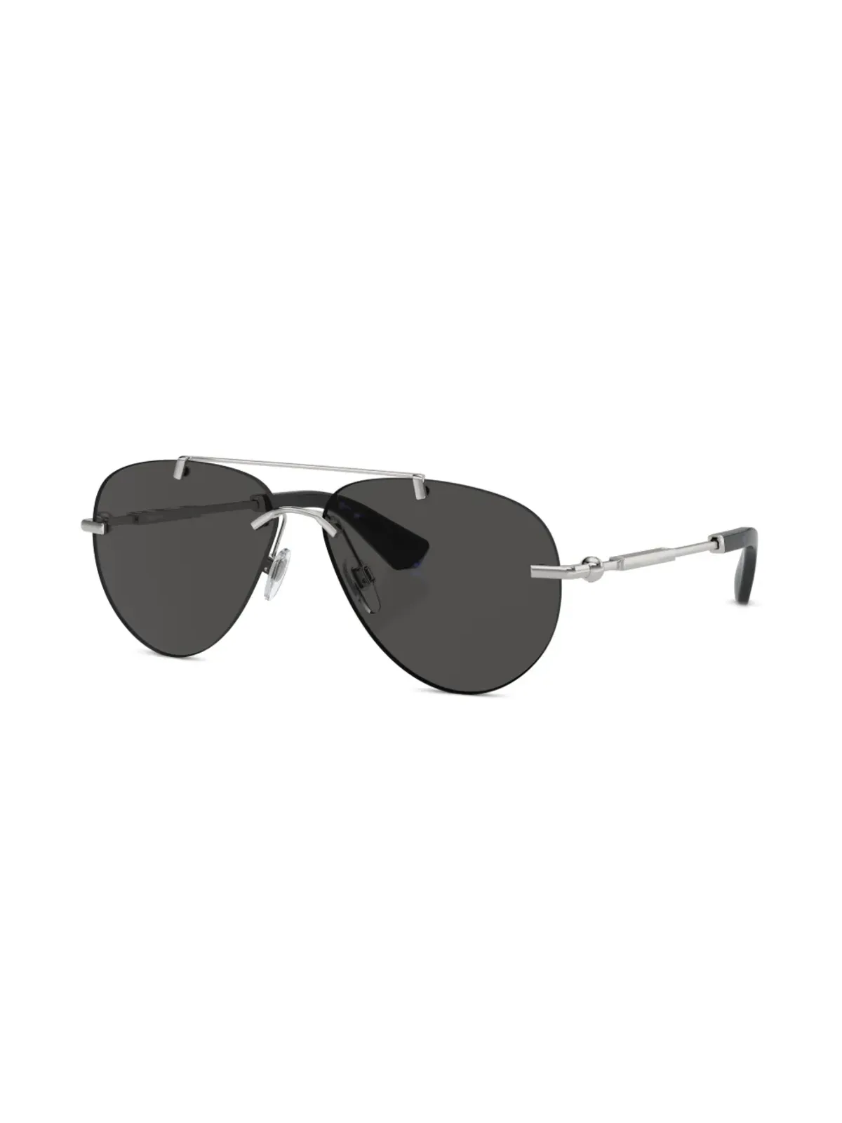 Burberry Eyewear メタリック パイロットフレーム サングラス - シルバー - 画像2