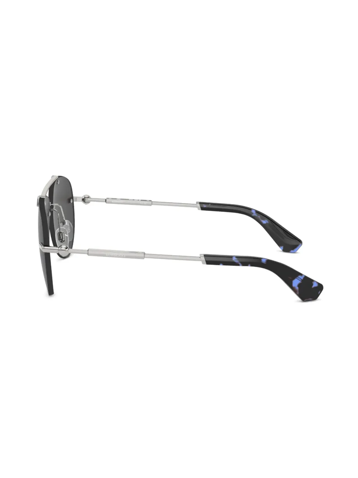 Burberry Eyewear メタリック パイロットフレーム サングラス - シルバー - 画像3