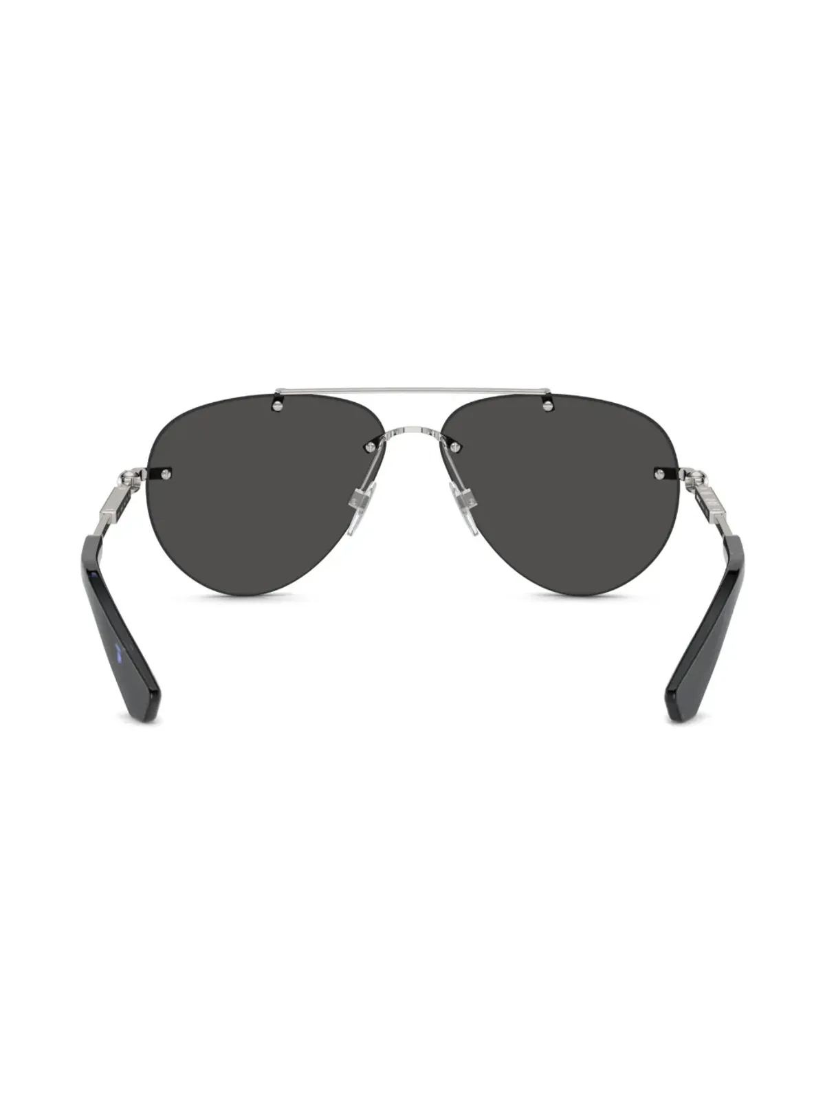 Burberry Eyewear メタリック パイロットフレーム サングラス - シルバー - 画像4