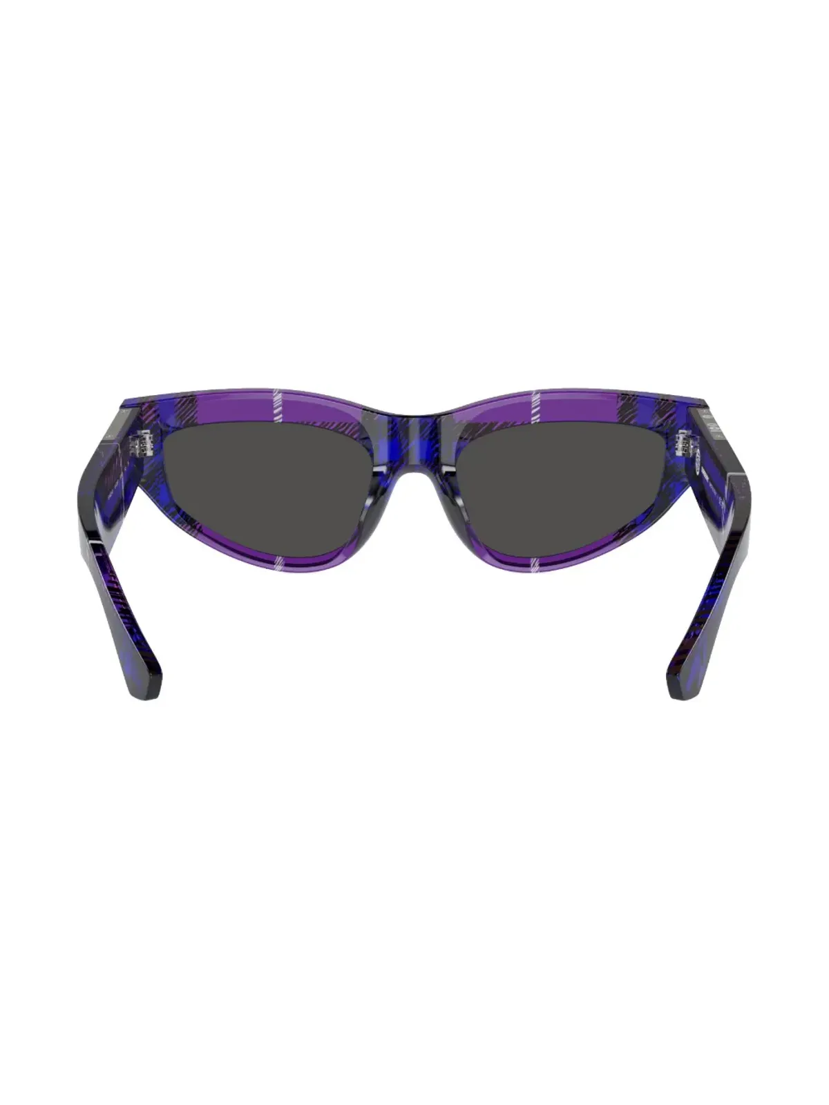 Burberry Eyewear チェック柄キャットアイサングラス - パープル - 画像4
