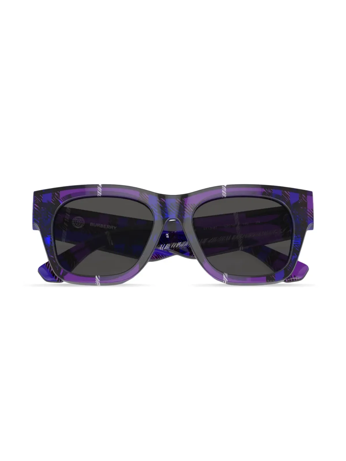 Burberry Eyewear チェック柄ウェイファー・フレームサングラス - 画像5