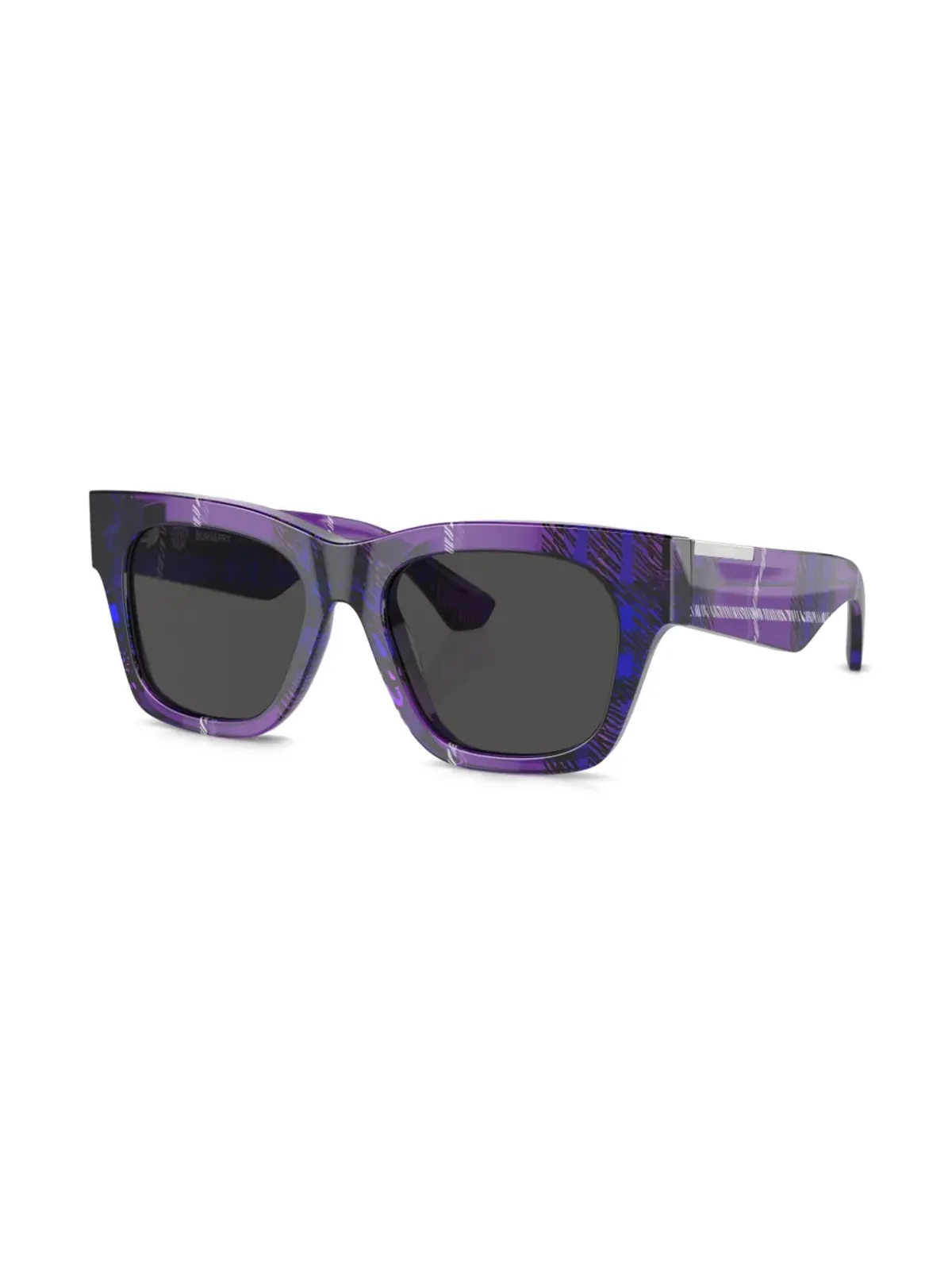 Burberry Eyewear チェック柄ウェイファー・フレームサングラス - 画像2
