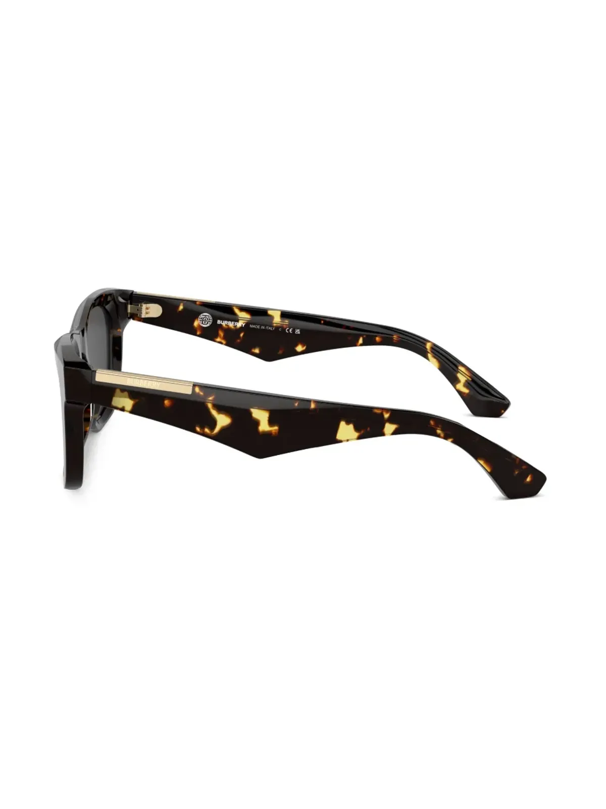 Burberry Eyewear べっ甲風スクエアフレームサングラス - ブラウン - 画像3