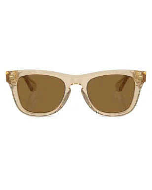 Burberry Eyewear transparent-design square-frame sunglasses - Neutrals - サムネイル1