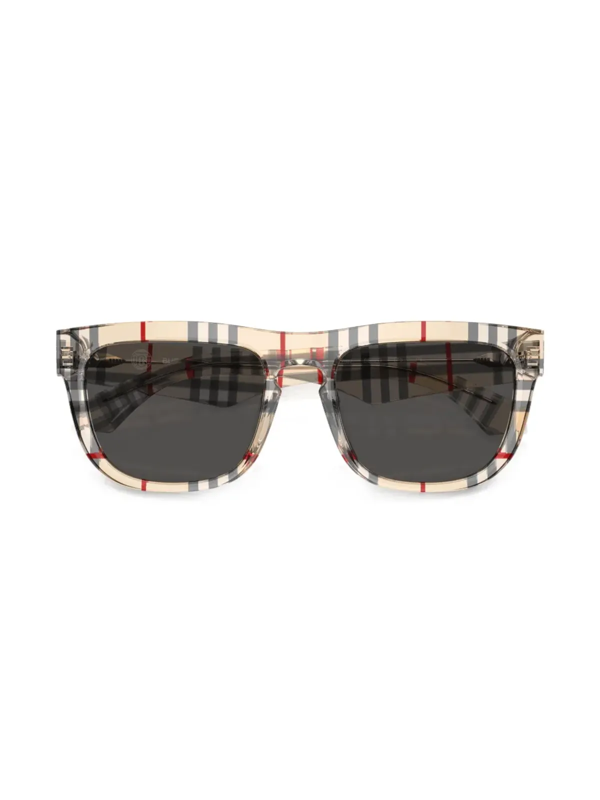 Burberry Eyewear ビンテージ チェック柄スクエアフレーム サングラス - ブラウン - 画像5