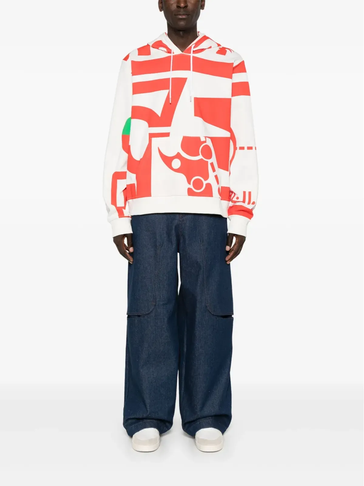 Walter Van Beirendonck Dawleetoo コットンフード付きパーカー - White - 画像2