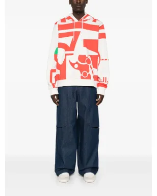 Walter Van Beirendonck Dawleetoo コットンフード付きパーカー - White - サムネイル2
