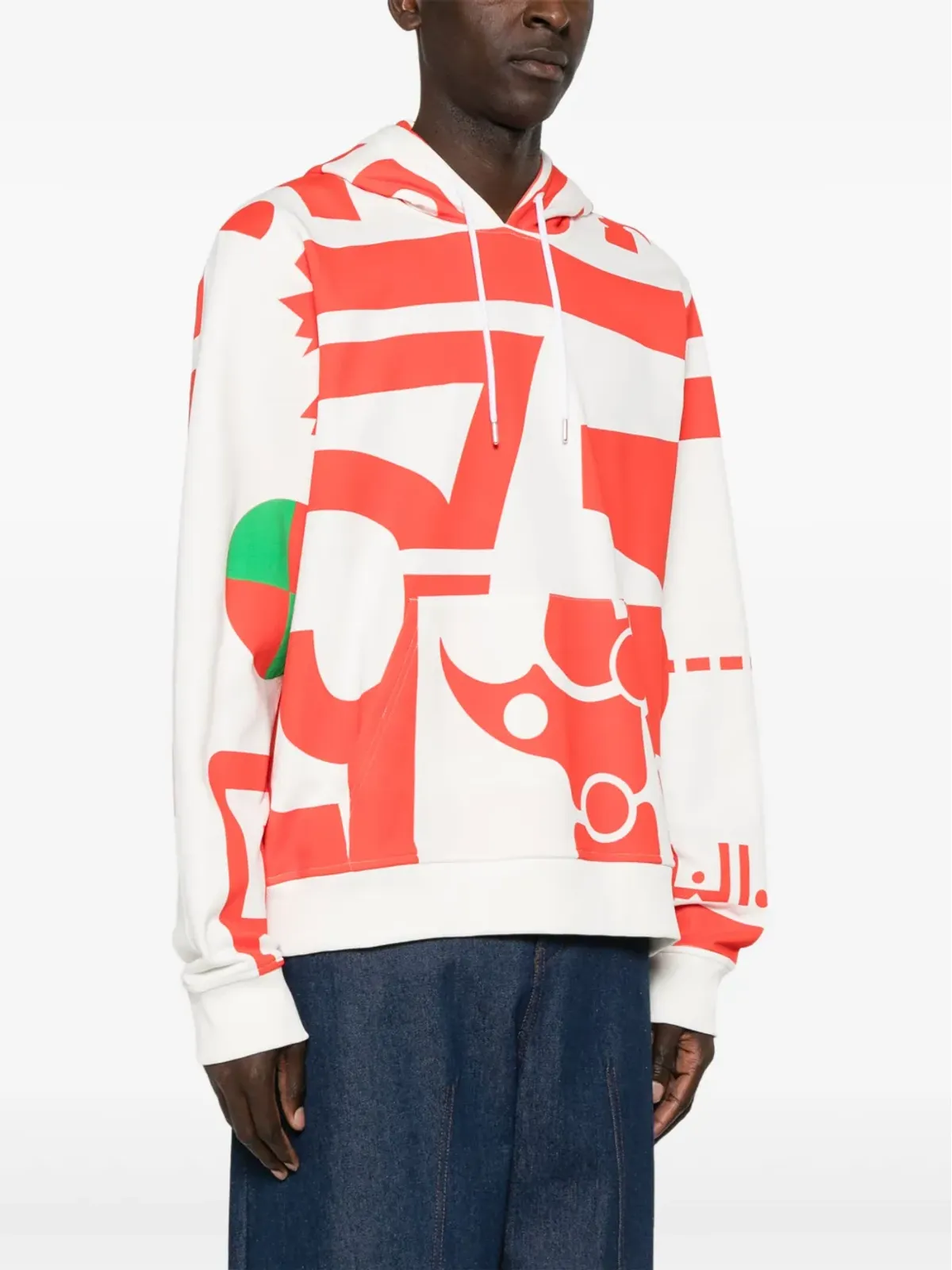 Walter Van Beirendonck Dawleetoo コットンフード付きパーカー - White - 画像3