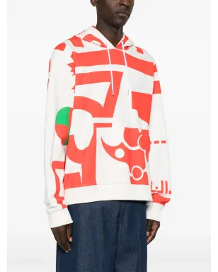Walter Van Beirendonck Dawleetoo コットンフード付きパーカー - White - サムネイル3
