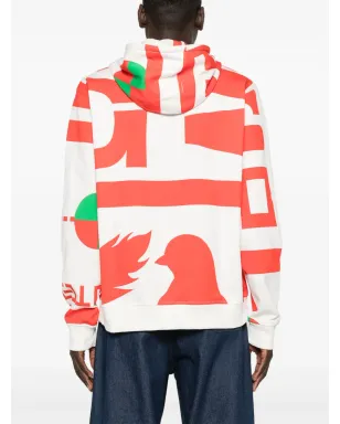 Walter Van Beirendonck Dawleetoo コットンフード付きパーカー - White - サムネイル4