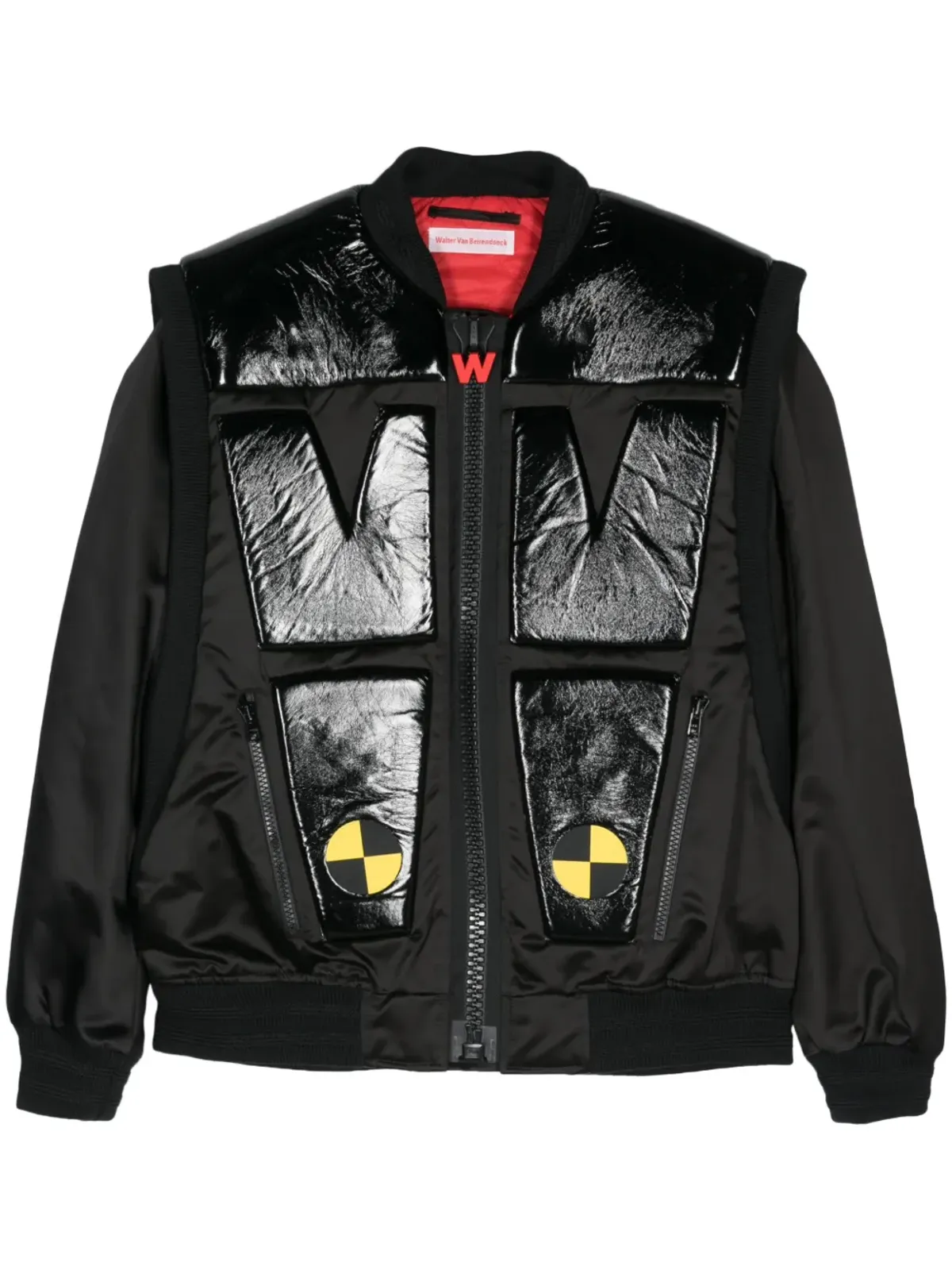 Walter Van Beirendonck Crash padded bomber jacket - Black - 画像1