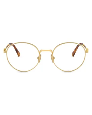 Miu Miu Eyewear 丸型フレーム眼鏡 - サムネイル1