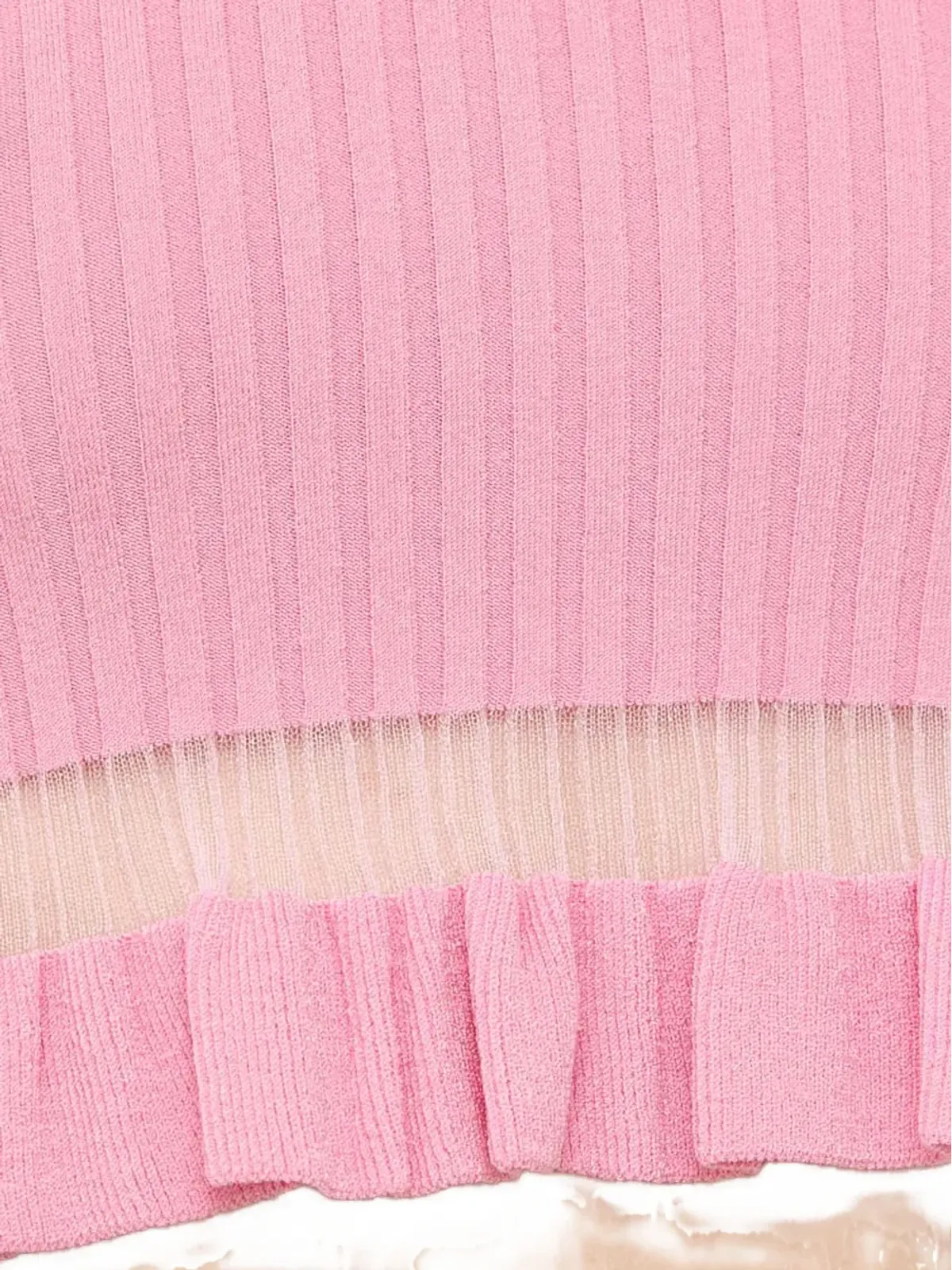 PINKO ラッフルリブトップ - 画像4