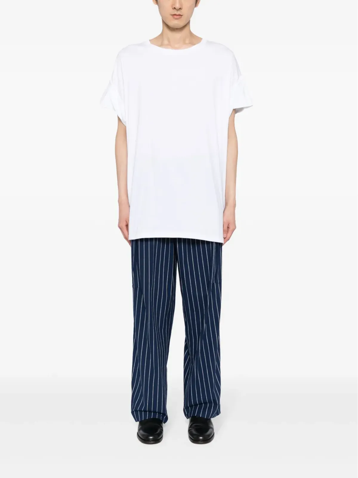 marina yee ドレープディテール コットン Tシャツ - 画像2