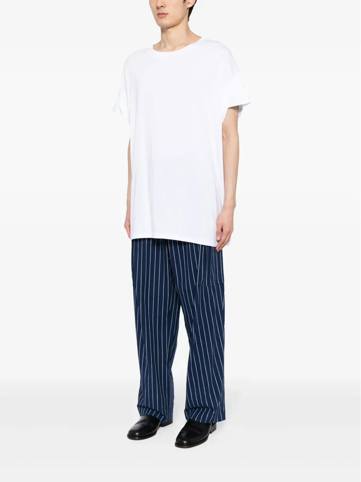 marina yee ドレープディテール コットン Tシャツ - 画像3
