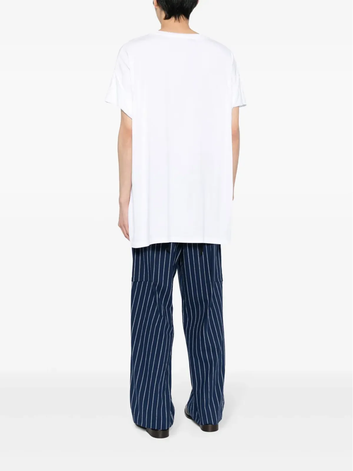 marina yee ドレープディテール コットン Tシャツ - 画像4