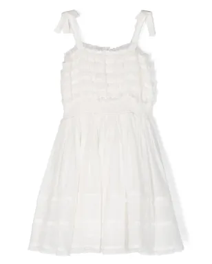 Philosophy Di Lorenzo Serafini Kids フリル付きコットンミニドレス - サムネイル2