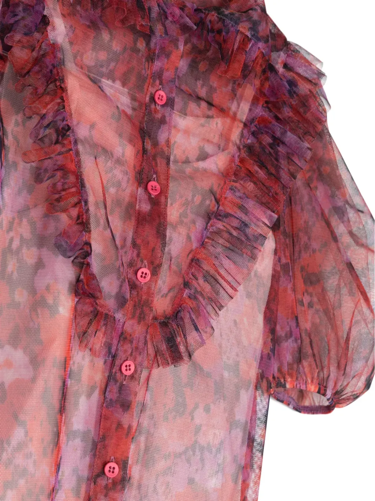 Philosophy Di Lorenzo Serafini Kids フリル付きセミシアーブラウス - 画像3