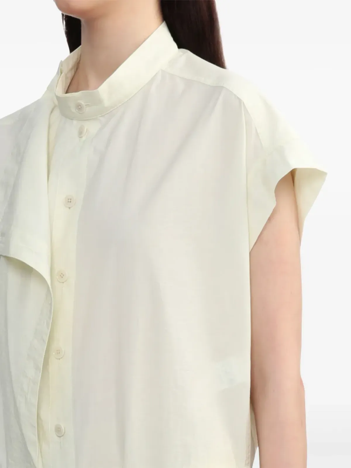 LEMAIRE アシンメトリカル ミニドレス イエロー - 画像5