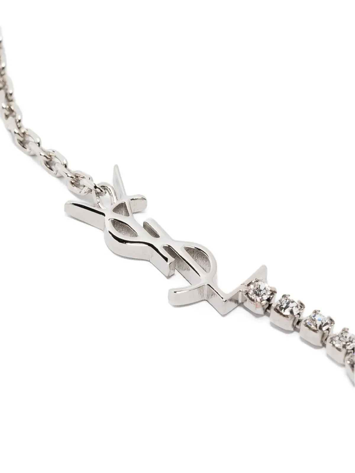 Saint Laurent Cassandreチャームチェーンリンク ブレスレット - シルバー - 画像3