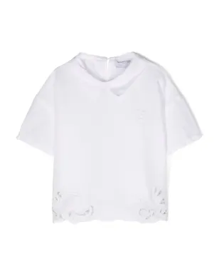 Ermanno Scervino Junior ロゴ刺繍ポロシャツ - サムネイル1