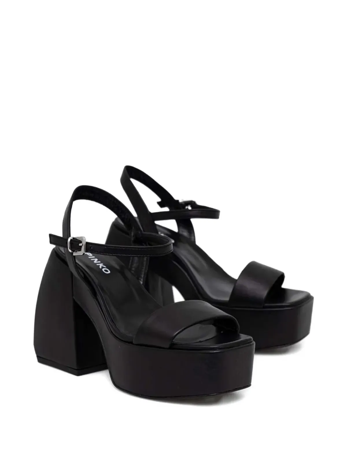 PINKO 120mmプラットフォームヒールサンダル - 画像2