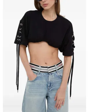 PINKO アイレットレースアップトップス - サムネイル1