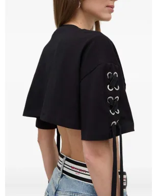 PINKO アイレットレースアップトップス - サムネイル4